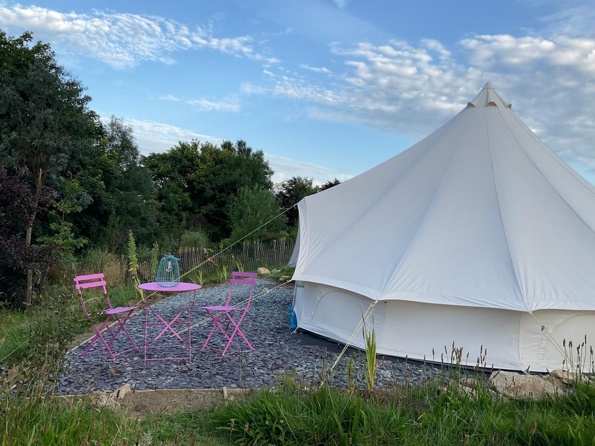 Glamping Meadow Bell Tent Stithians エクステリア 写真