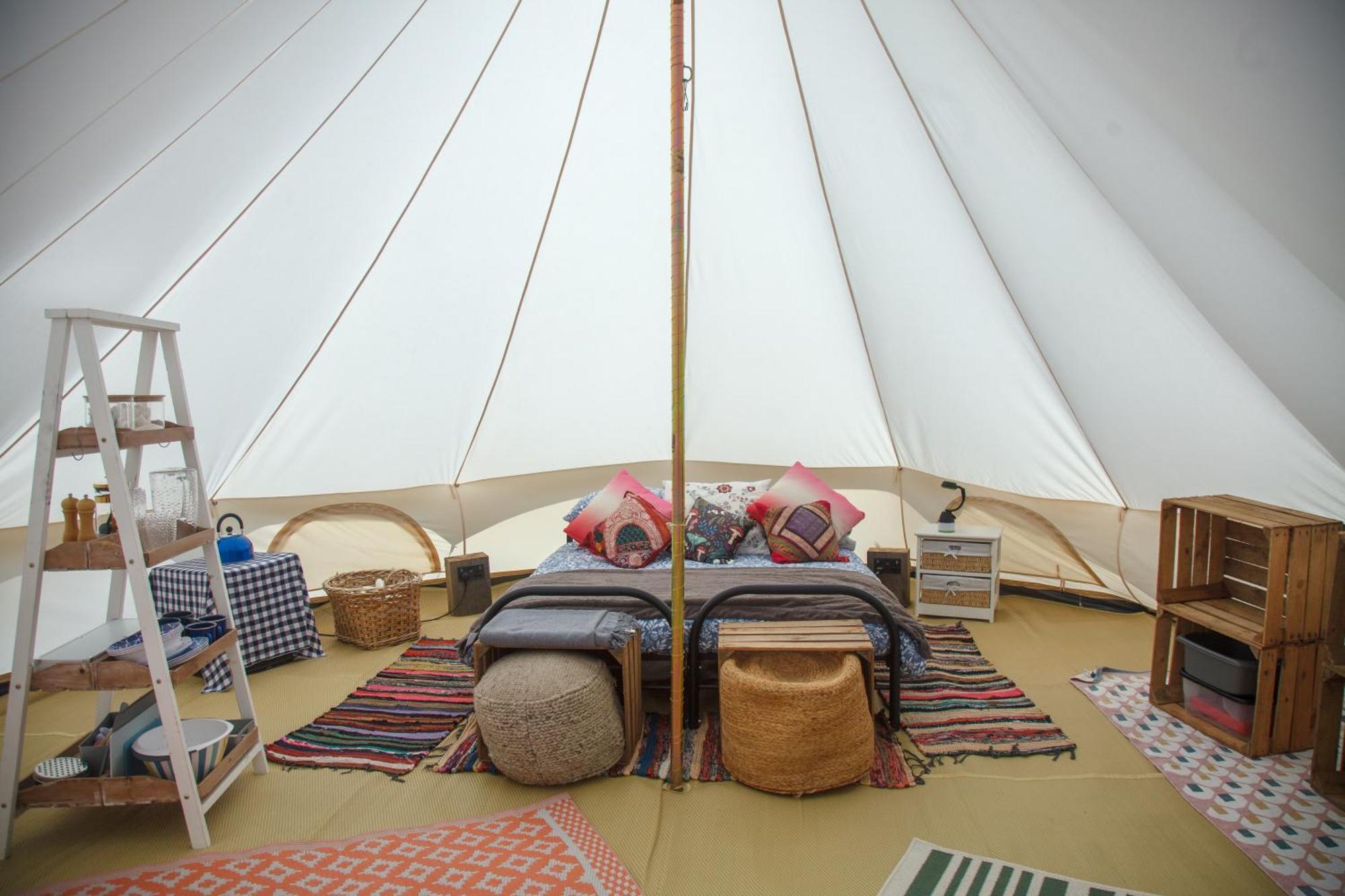 Glamping Meadow Bell Tent Stithians エクステリア 写真