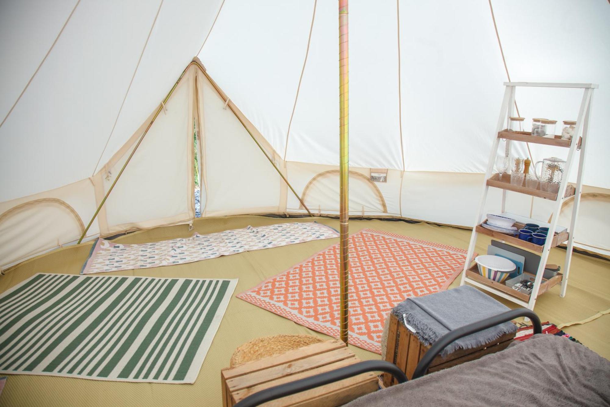 Glamping Meadow Bell Tent Stithians エクステリア 写真